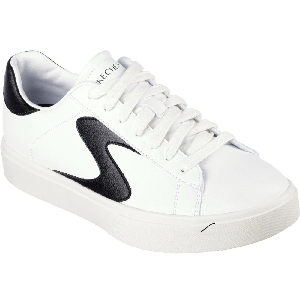 Skechers Women's Size 11 Eden LX Beaming Glory White/Black Lace Shoe sneaker New